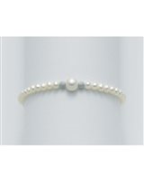 Bracciale Miluna Donna BRACC. PERLE BOULE E FANTASIA in Oro bianco Perla PBR1410V - PBR1410V